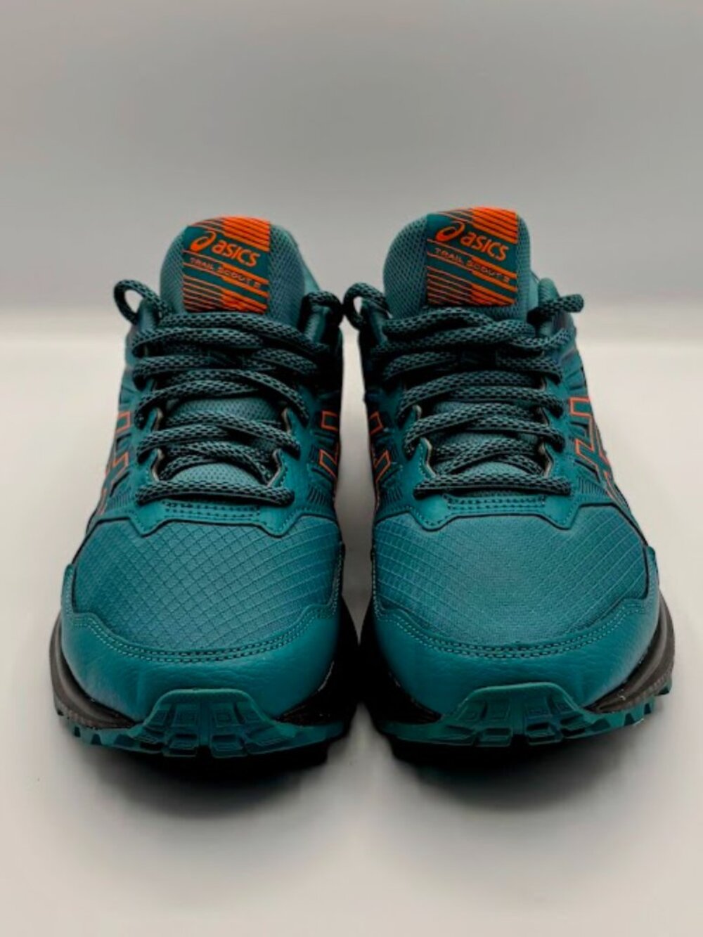 ASICS Women's size 9 Trail Scout 2 Running Shoes "Misty Pine / Nova Orange - Picture 6 of 9